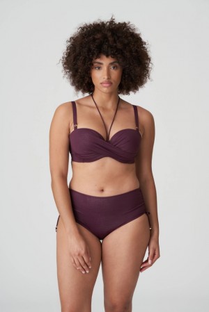 Prima Donna Swim Dalyan Bikini Tops Burgundy | BLK097465