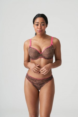 Prima Donna Twist Cafe Plume Bras Leopard / Pink | LVP069784