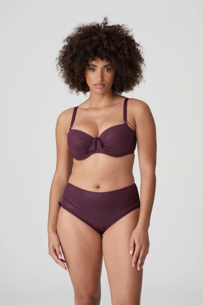 Prima Donna Swim Dalyan Bikini Bottoms Burgundy | MTS189274