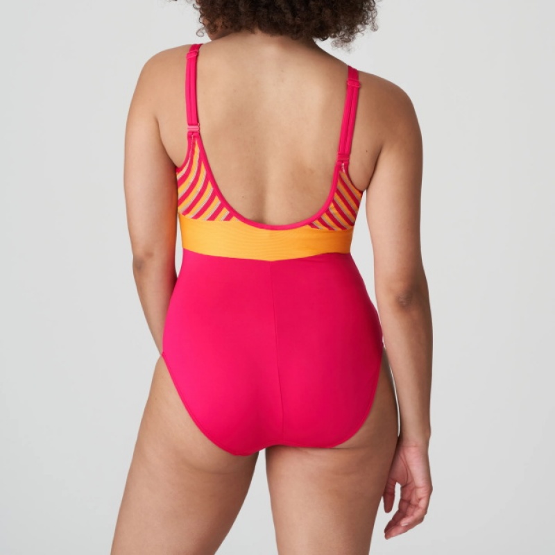 Prima Donna Swim La Concha Swimsuits Red | JXN391250