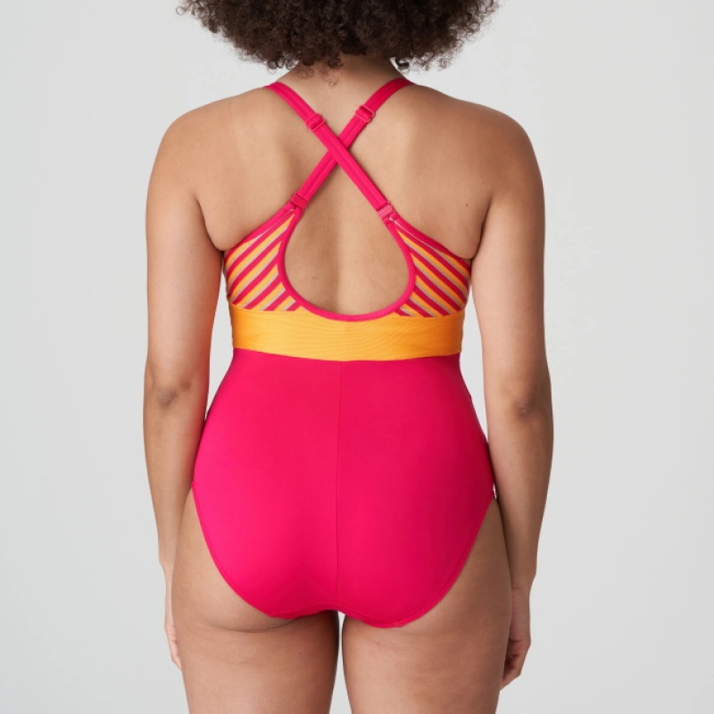 Prima Donna Swim La Concha Swimsuits Red | JXN391250