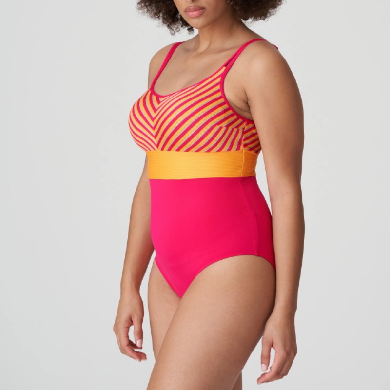 Prima Donna Swim La Concha Swimsuits Red | JXN391250