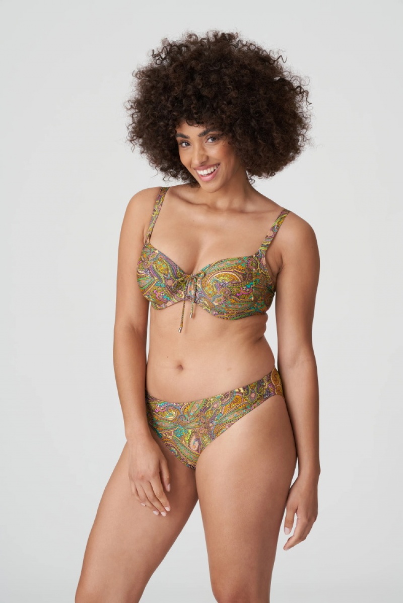 Prima Donna Swim Sakarun Bikini Bottoms Green | OXD634591