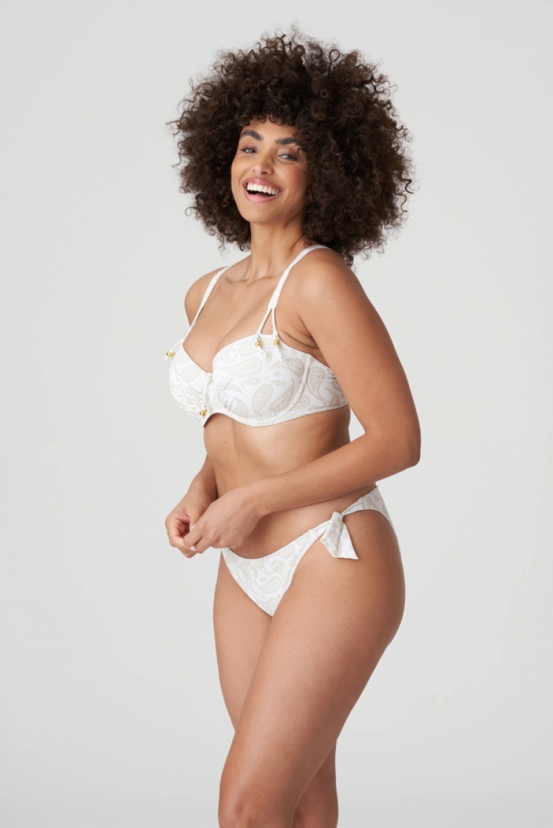 Prima Donna Swim Sidari Bikini Bottoms White | LYU934751